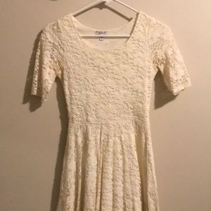 Cream lace dress